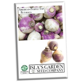 Rutabaga (American Purple Top), 150+ Heirloom Seeds Per Packet, (Isla's Garden Seeds), Non GMO Seeds, Botanical Name: Brassica napobrassica, Great Home Garden Gift