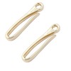Kurohido Fish Hook Hook Keychain 2 Pcs, gold