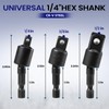 17PCS Power Drill Bit Extension Adaptor Incloud 2PCS Hex Shank