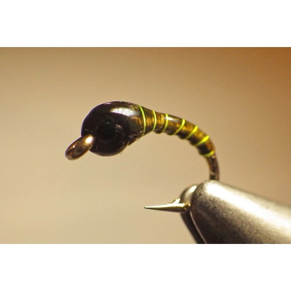 Guide Flies Zebra Midge Tungsten Nymphs Baetis Olive - Premium