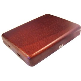 Bassoon Reed Case Holds 6 Pipes Wood Cones, Mahogany