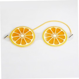 MERRYHAPY 4 Pcs Eye Mask for Women Ice Gel Eye Pads Dark Circle Removal Hot Cold Compress Lemon Shape