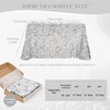 Rectangle Glitter Sequin Tablecloth: Silver Sequin Fabric Table Cloth 50x102