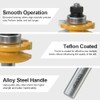 XDENGP 2PCS Bevel Style Rail and Stile Router Bits Set