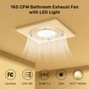 Bathroom 11.8IN Exhaust Fan with Light 165CFM 3CCT Shower Bathroom