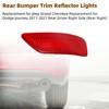 Narcilors 57010721AC Rear Bumper Trim Reflector Lights Replacement for Jeep