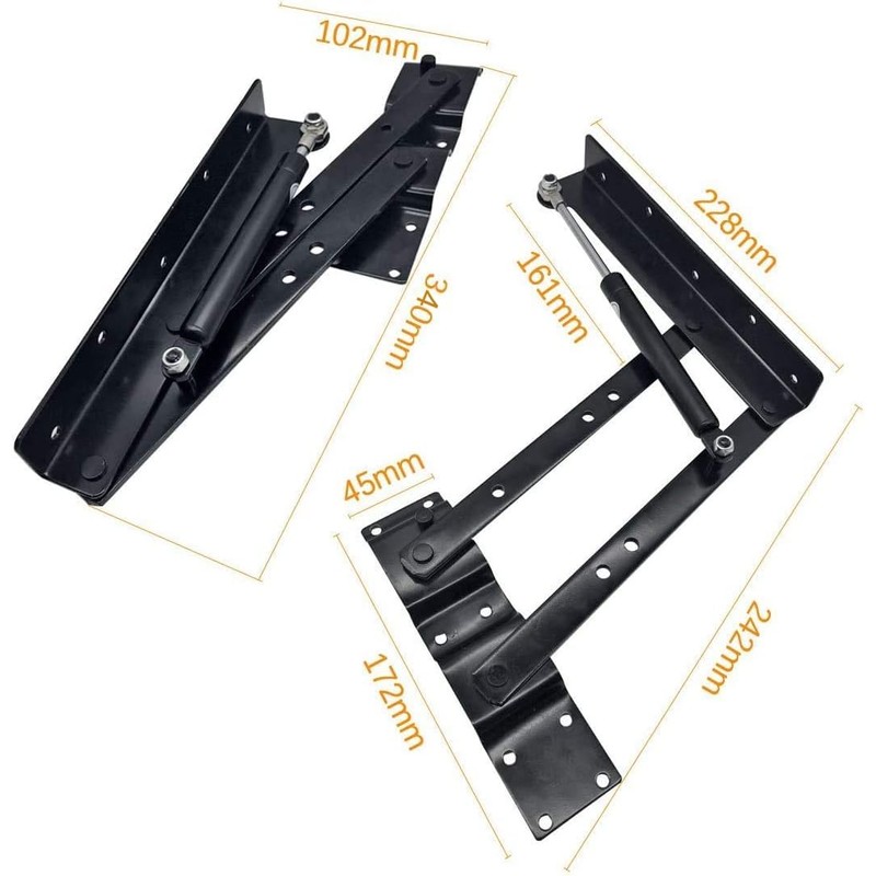 2pcs Folding Lift up Top Coffee Table Lifting Frame Desk