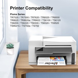 PGI-280XXL/CLI-281XXL 5-Color Value Pack Compatible Ink Cartridge Replacement for Canon PGI280XXL CLI281XXL 280XXL 281XXL to Work with TR860a TS702a TR7520 TR8520 TS6120 TS6220 (5 Pack)