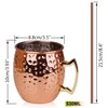 Widousy Moscow Mule Mugs - Set of 4-100% Handcrafted-Pure Solid