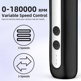 Electric Nail Drill Electric Machine for Acrylic Nail Kit Portable Electric Nail File Polishing Tool Manicure Pedicure for Home Salon 02