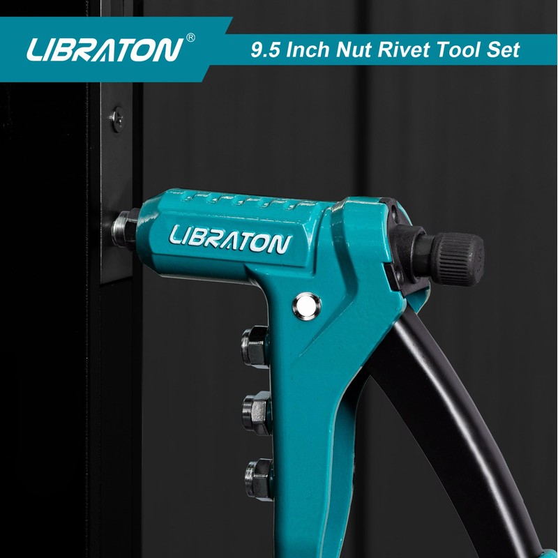 LIBRATON 9.5" Rivet Nut Tool, One-Handed Rivet Nut Gun, Hand