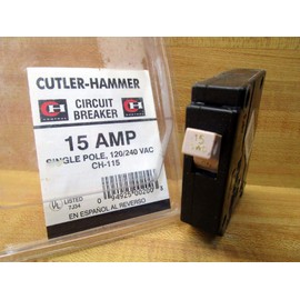 Cutler-Hammer 15A 1Pole Circuit Breaker CH115