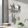 Fentar Shower Shelf Suction Cup No Drilling Aluminium Bathroom Organiser