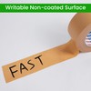 Adhes Writable Brown Paper Packing Tape 3 Rolls 1.96 Inch