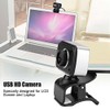 Wired USB Computer Camera with Microphone, 360° 1080P Full HD