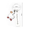 FRULX I Ducking Love You' Cute Keychain, Stainless Steel Pet