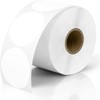 JADENS 2 Inch Round Direct Thermal Sticker Label, Self-Adhesive &