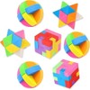 PROLOSO 15 Pcs Puzzle Cube Pencil Erasers Kids Party Favors