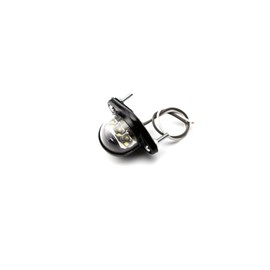 F-98 24V LED Small License Plate Lamp Universal Model Built-in 6 LED White Truck Etc