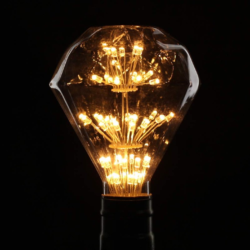 TIANFAN RGB Led Bulb Firework Starry Edison Bulb Warmth Glow