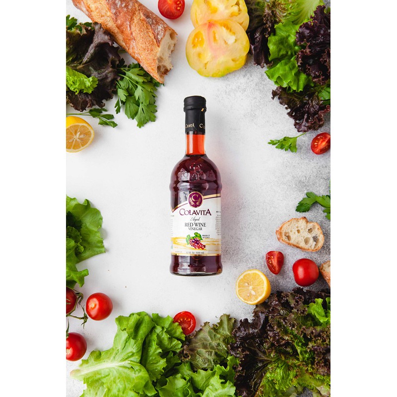 Colavita Aged Red Wine Vinegar, 17 Ounce (Pack of 12)