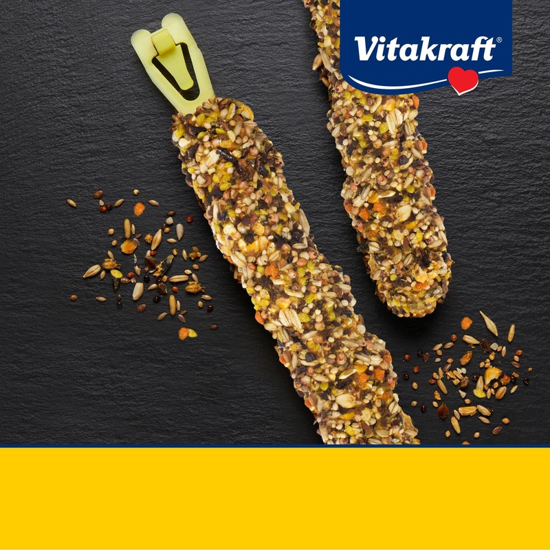 Vitakraft Crunch Sticks Parrot Treat - Apple and Honey -
