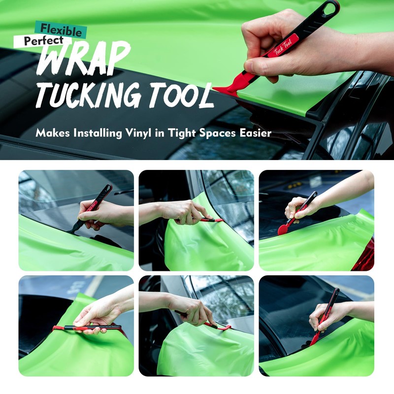 FOSHIO 7 in 1 Vinyl Wrap Tools for Tucking into