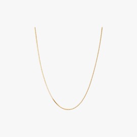 Gold&Deer 14KGP Daily Simple Snake Rope Necklace White Gold / 골드앤디어 14KGP 데일리 심플 뱀줄 목걸이 화이트골드