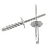 Zorveiio 50Pcs Aluminum Tri-Fold Exploding Pop Rivets 3/16 Large Flange,3/16''x