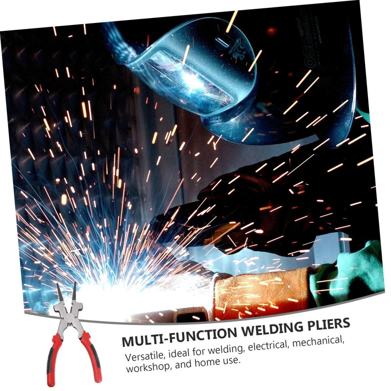 Outanaya Welding Auxiliary Tool Multi Function Pliers with Insulated Handle