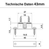 MS Beschläge Double Ball Catch Brass - Furniture Lock Adjustable