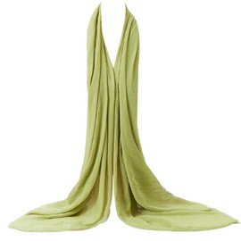 Bellonesc Women Scarf Fashion Lightweight 100% Cotton Scarf Shawls and Wraps, Grass Green, One Size