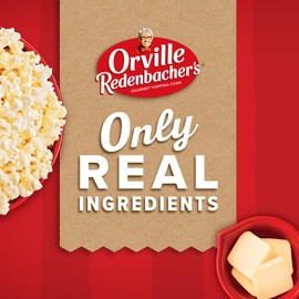 Orville Redenbacher’s Microwave Popcorn + Tub, Movie Theater Butter Flavor, 3.9 oz