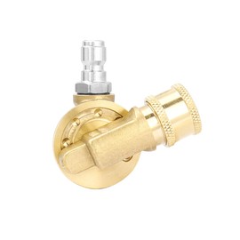 Bestgle 1/4 Inch Pressure Washer Pivoting Coupler, Quick Connect Pivoting Coupler Pressure Washer Angle Tip with 240 Degree Rotation 7 Angles for Power Washer Spray Nozzle, 4500psi