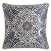 Riverbyland Decorative Throw Pillows Cover Blue Jacquard 15"x15"
