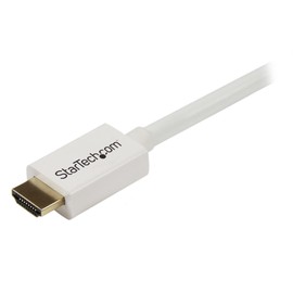 StarTech.com HD3MM7MW 7m 23-Feet White CL3 In-wall High Speed 19-Pin 1080p HDMI Cable, Gold-Plated