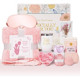 11 PCS Regalos de Cumpleaños para Mujeres, Cesta regalo de relajación spa, Paquete de Cuidado Personal para mujeres, Caja de Regalos para Mujer, mejor Mamá, Hermana, Novia, Ella Amiga (A)