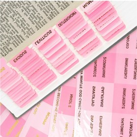 90Pcs Bible Tabs, Bible Stickers for Study, Bible Journaling Supplies, Pink Bible Tabs, Old and New Testament Studying with Blank Laminated Bible Tabs, Index Stickers Bible Study Accessories