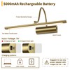 JOOSENLUX Battery Operated Picture Lights Gold Wall Lights Wireless Flexible