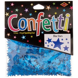 Beistle CN134 Blue Stars Confetti, 1/2-Ounce