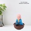 Musical Nodding Monk Figurine Decoration Moving Head Buddha Statue with