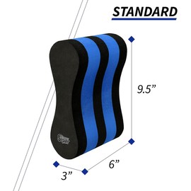 Sunlite Sports EVA 5-Layer Pull Buoy Leg Float - Pool Training Aid, Legs and Hips Support for Adults, Kids, and Beginners, for Swimming Stroke