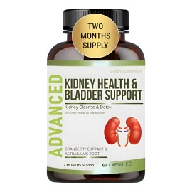 Limpieza De Riñones Y Apoyo Vejiga Con 60 Cápsulas Hecho Usa Sin Sabor