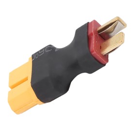 Dilwe XT60 Female to Male T Adapter, Plug Connector XT60 Female to Male T Plug Portable Aircraft Model Adapter Plug XT60 Female to Male T Adapter RC Car Part