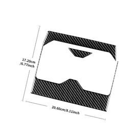 FXETRNL - Fibra de carbono real para Toyota Tundra (2022-2025), marco de copa de agua de engranaje, kit de calcomanías de decoración para interiores, accesorios de coche (negro)