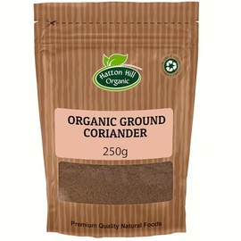 Organic Ground Coriander 250g by Hatton Hill | Certified Organic, Perfect for Elevating Curries, Soups, Marinades