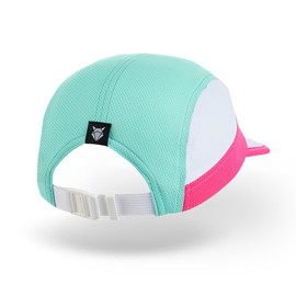 INCYLENCE Running Cap, Lightweight, Breathable Running Hat for Sweaty Training Units, Unisex, Adjustable Size, High Functionality, Quick Drying, Baseball Cap Running Cap, White, mint, pink