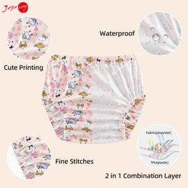 Joyo roy Diaper Cover Plastic Underwear Covers for Potty Training Diaper Covers for Girls Rubber Pants for Toddlers Plastic Diaper Covers Toddler Swim Diaper Cover Plastic Training Pants 2T