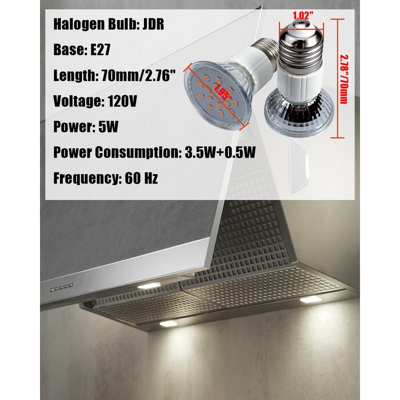 70mm Range Hood Light Bulbs Fit for Zephyr Dacor Range