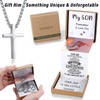 THEMEROL Cross Necklace for Men Teen Gift Ideas Gifts for